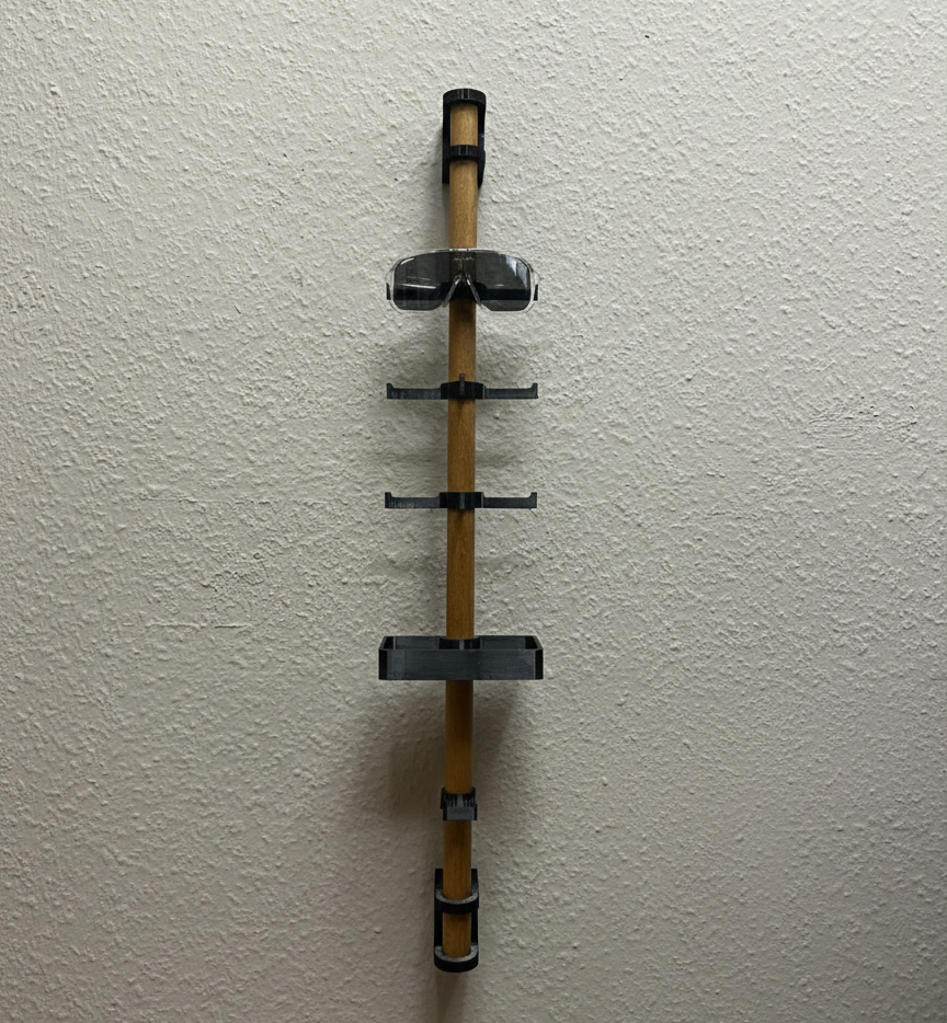 Fahrrad Werkstatt Organizer vertikal montiert - für Schraubendreher und Werkzeug