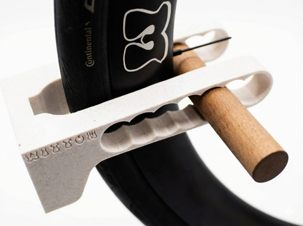 Bike Wandhalterung vertikal Detailansicht - stabile Wandmontage
